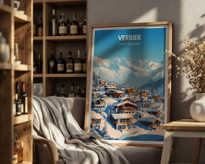 Verbier Ski Resort Poster - WanderWall