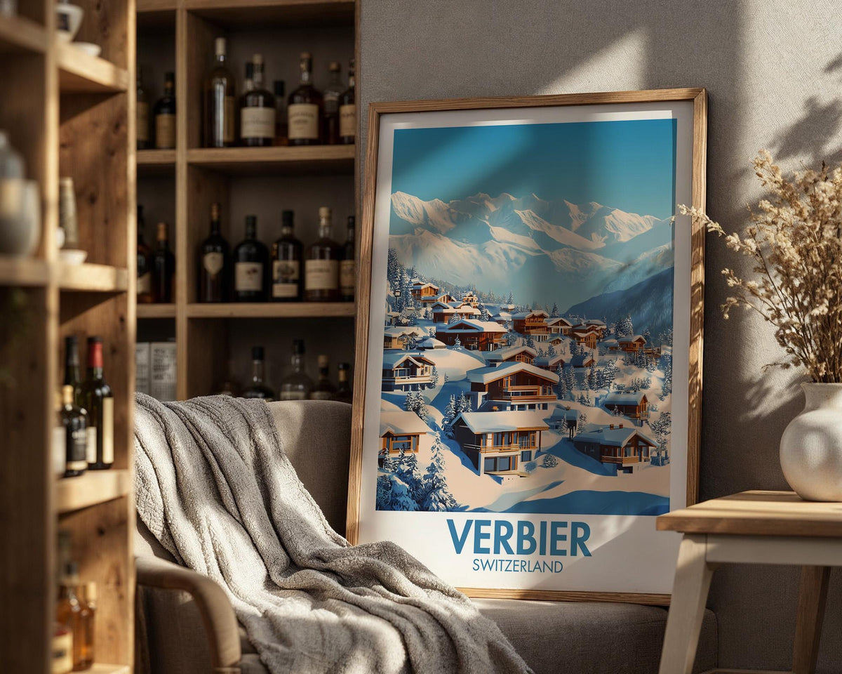 Verbier Ski Resort Poster - WanderWall