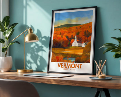 Vermont Poster - WanderWall