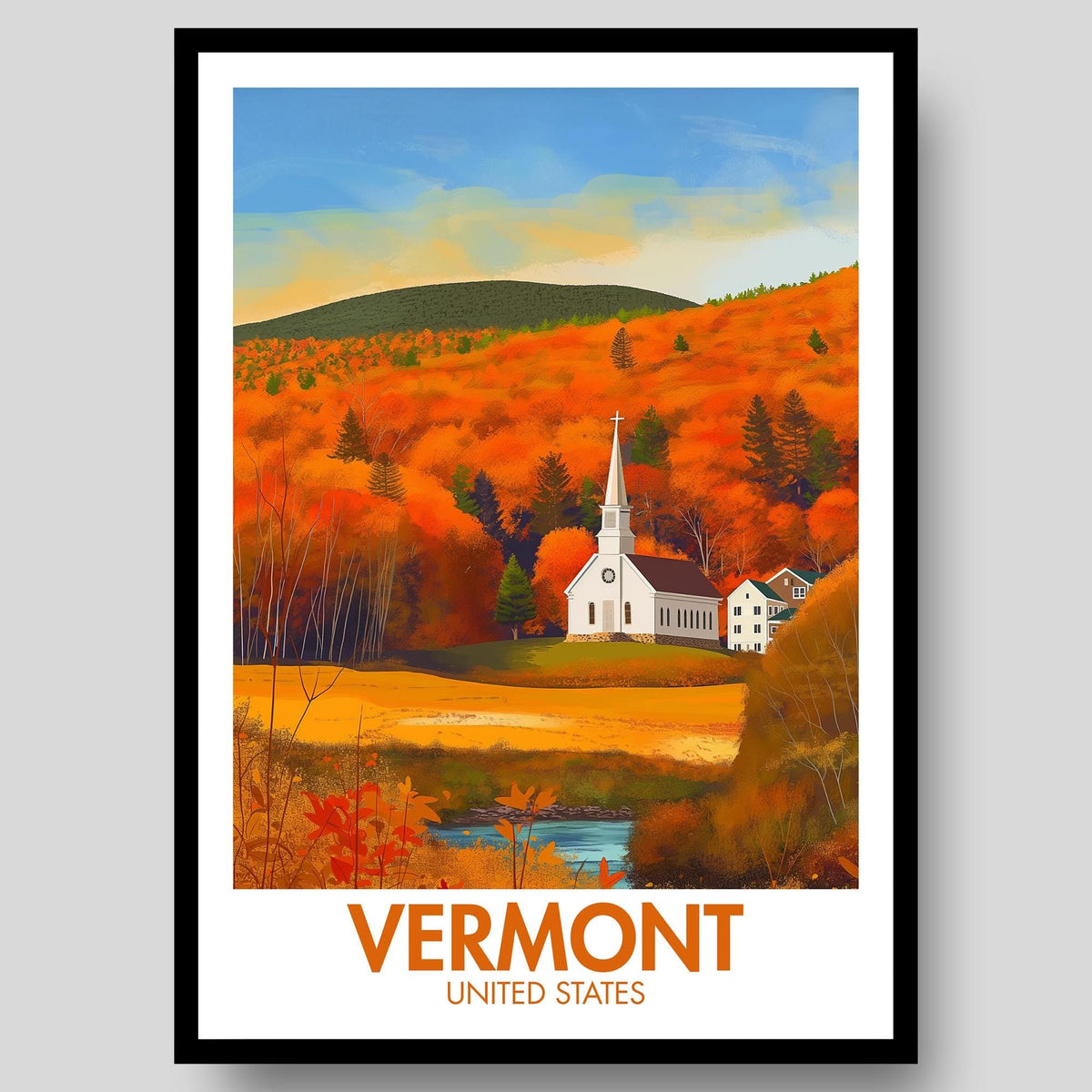 Vermont Poster - WanderWall