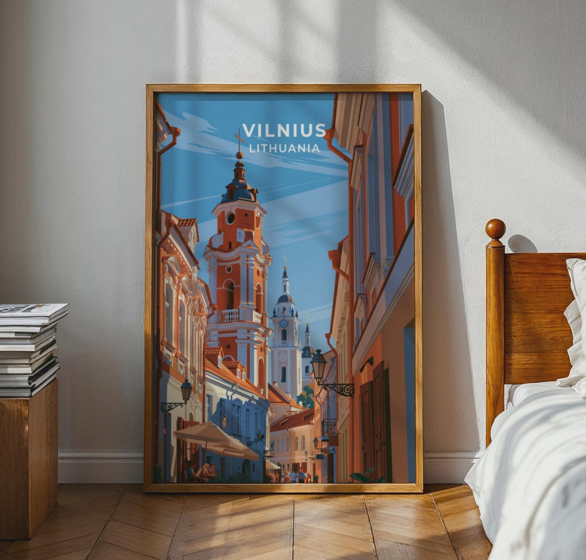 Vilnius Lithuania Travel Poster - WanderWall