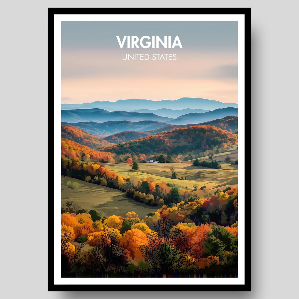 Virginia Poster - WanderWall