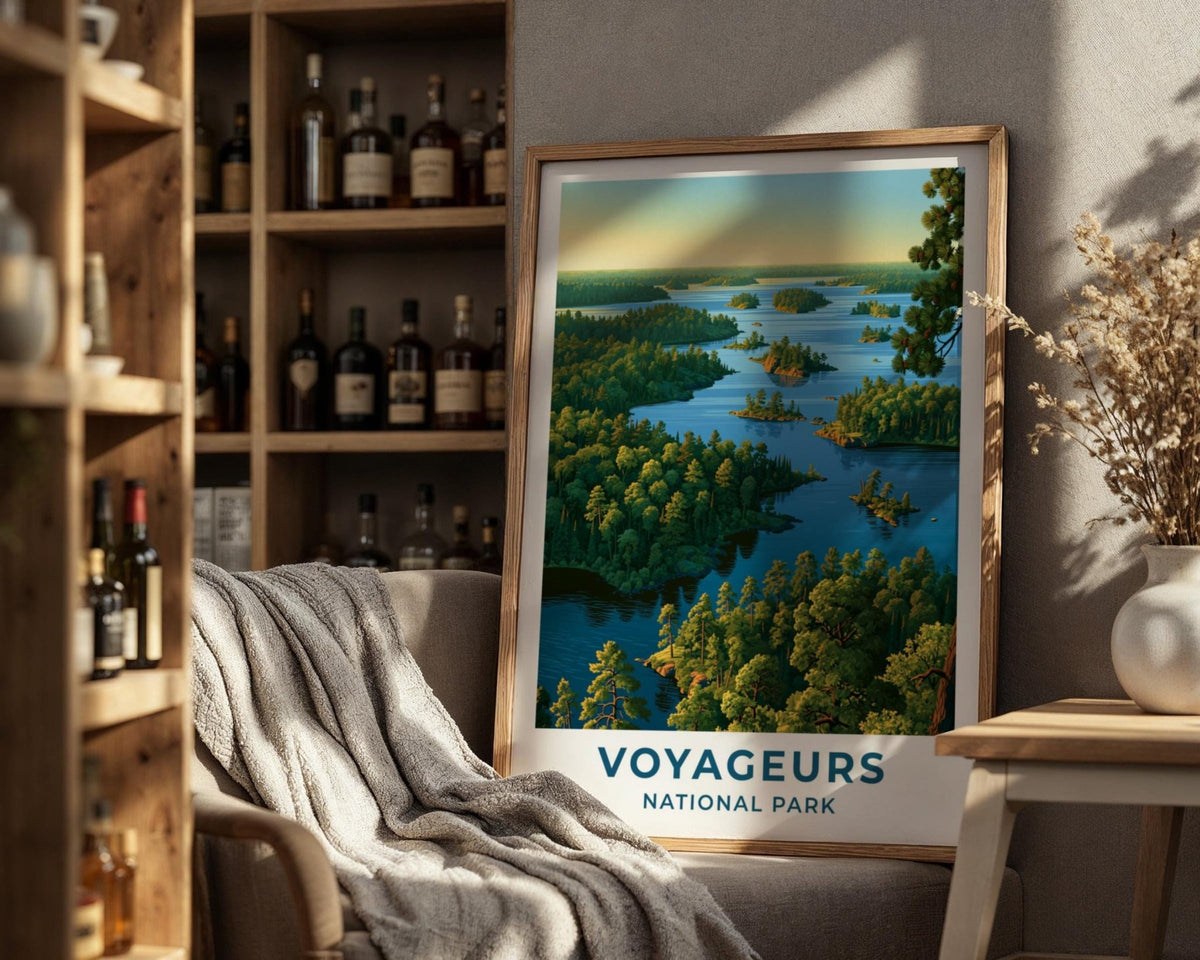 Voyageurs National Park Minnesota Travel Poster - WanderWall