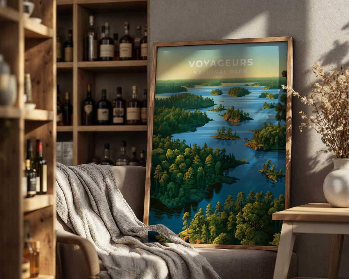 Voyageurs National Park Minnesota Travel Poster - WanderWall