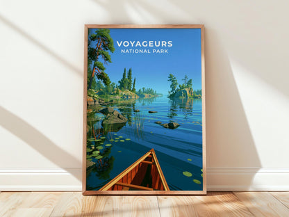 Voyageurs National Park Minnesota Travel Poster - WanderWall