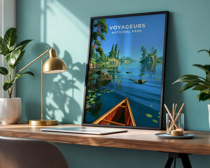 Voyageurs National Park Minnesota Travel Poster - WanderWall