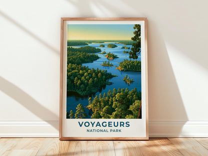 Voyageurs National Park Minnesota Travel Poster - WanderWall
