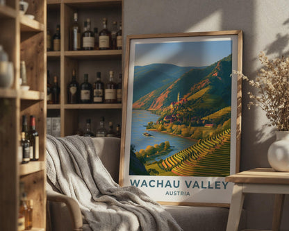 Wachau Valley Austria Travel Poster - WanderWall