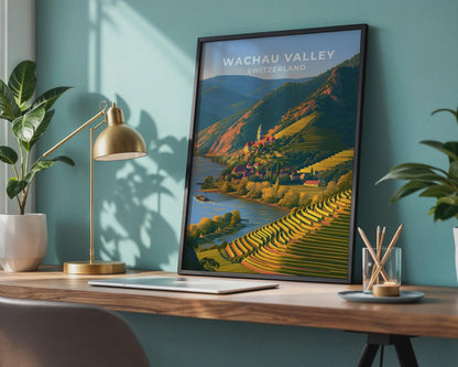 Wachau Valley Austria Travel Poster - WanderWall