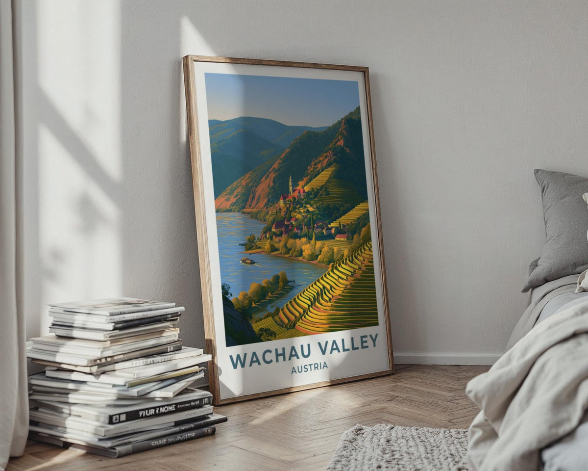 Wachau Valley Austria Travel Poster - WanderWall