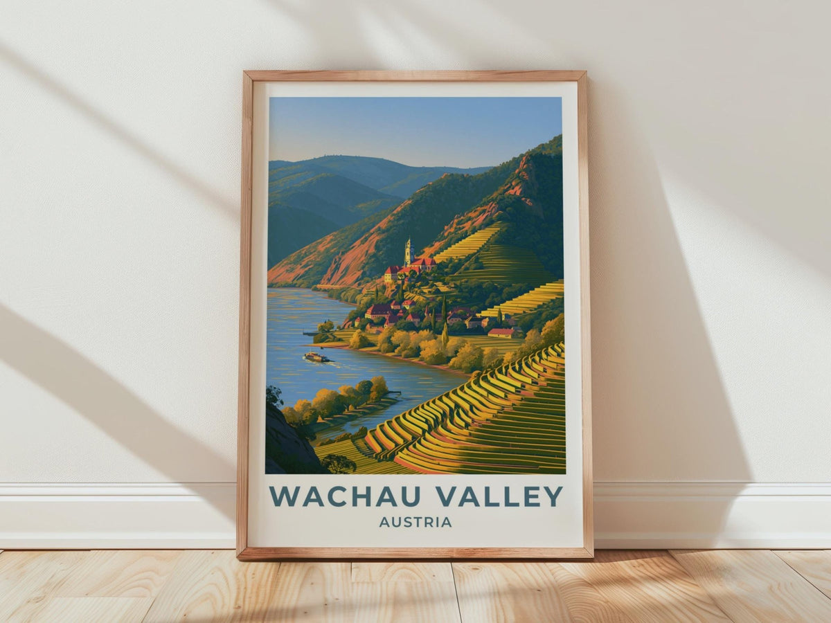 Wachau Valley Austria Travel Poster - WanderWall