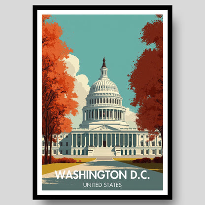Washington D.C. Poster - WanderWall