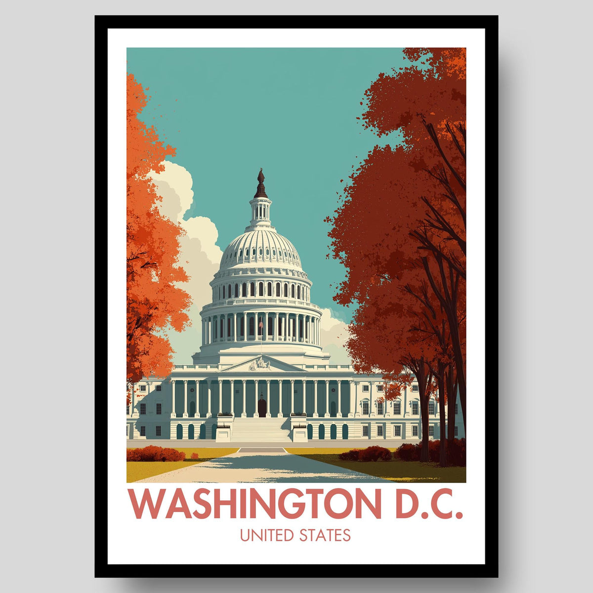Washington D.C. Poster - WanderWall