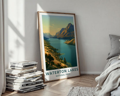 Waterton Lakes National Park Alberta Travel Poster - WanderWall