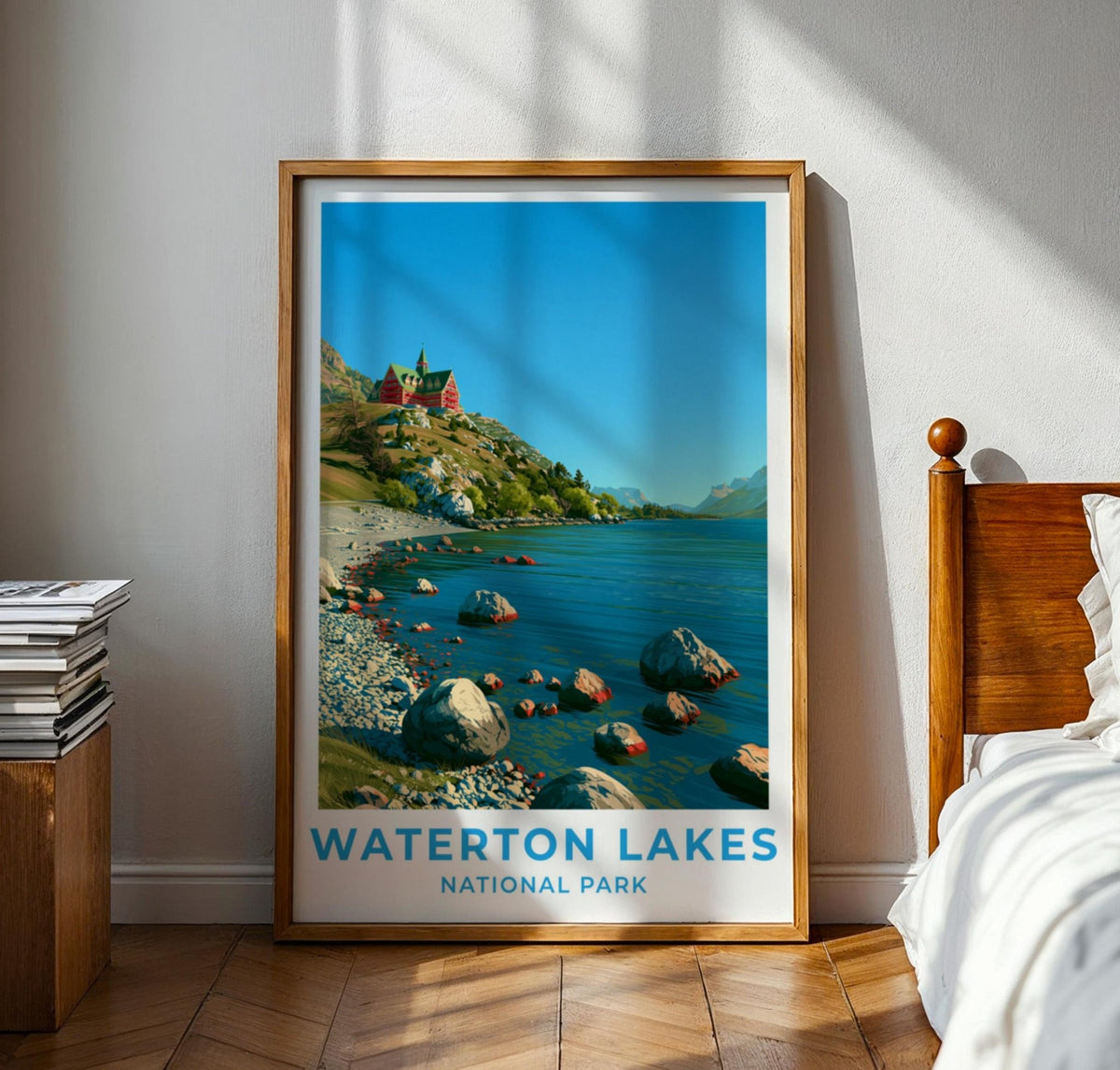 Waterton Lakes National Park Alberta Travel Poster - WanderWall