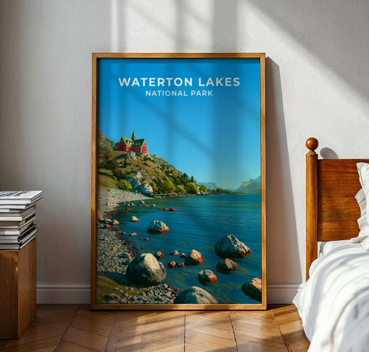 Waterton Lakes National Park Alberta Travel Poster - WanderWall
