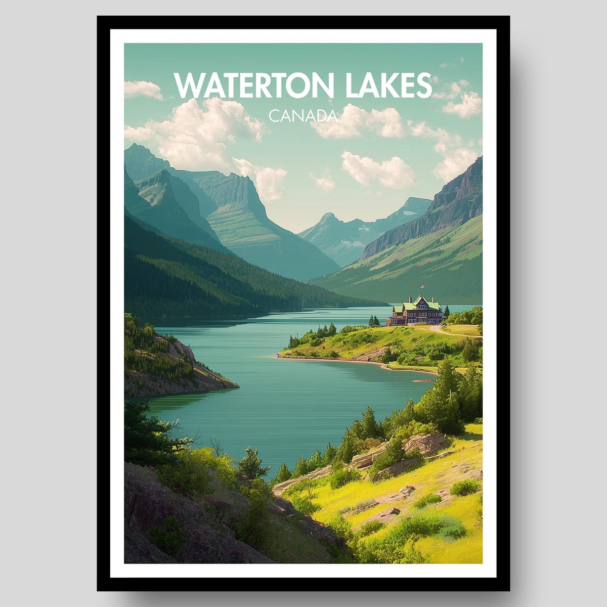 Waterton Lakes Poster - WanderWall
