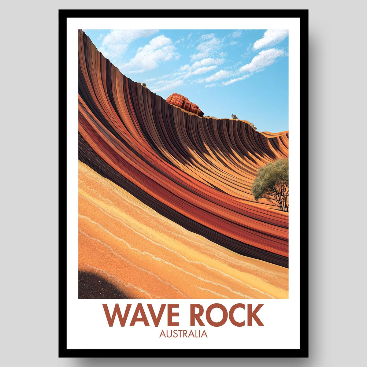 Wave Rock Poster - WanderWall