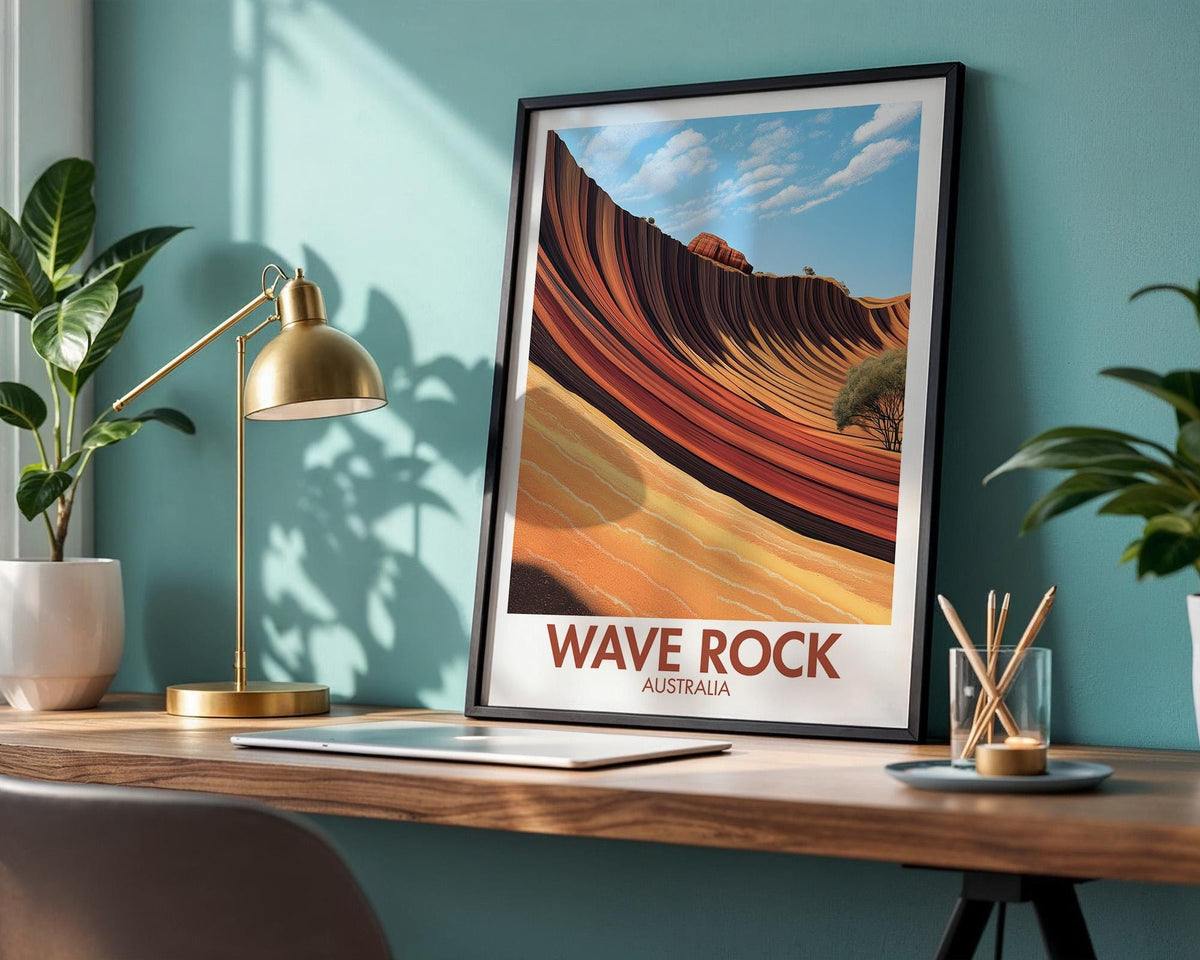Wave Rock Poster - WanderWall