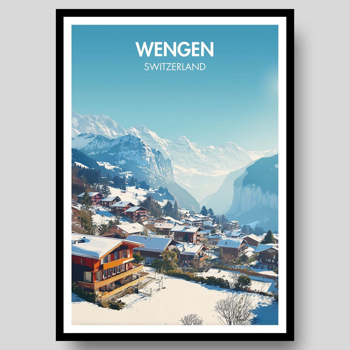 Wengen Poster - WanderWall