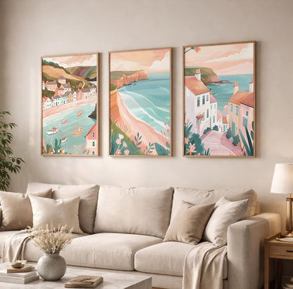 Whitby Set of 3 Posters | Whitby Gallery Wall Art - WanderWall