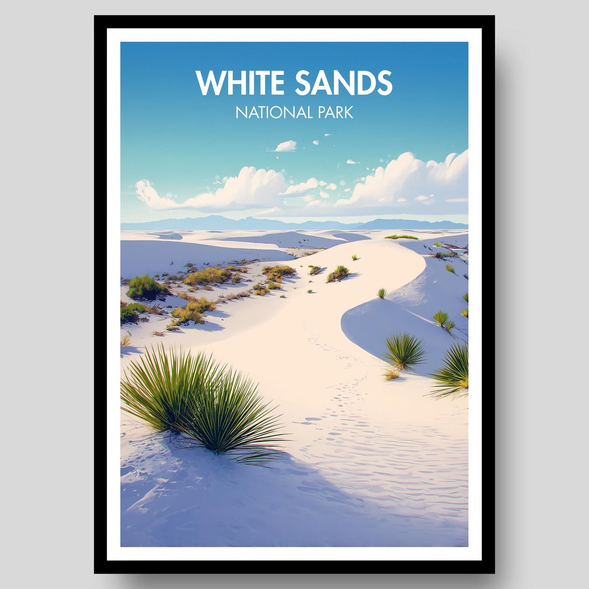 White Sands National Park Poster - WanderWall