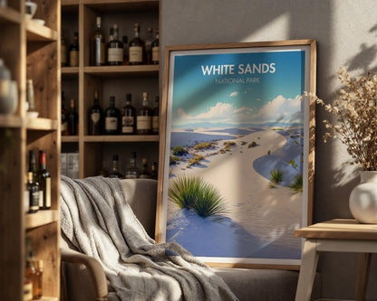 White Sands National Park Poster - WanderWall