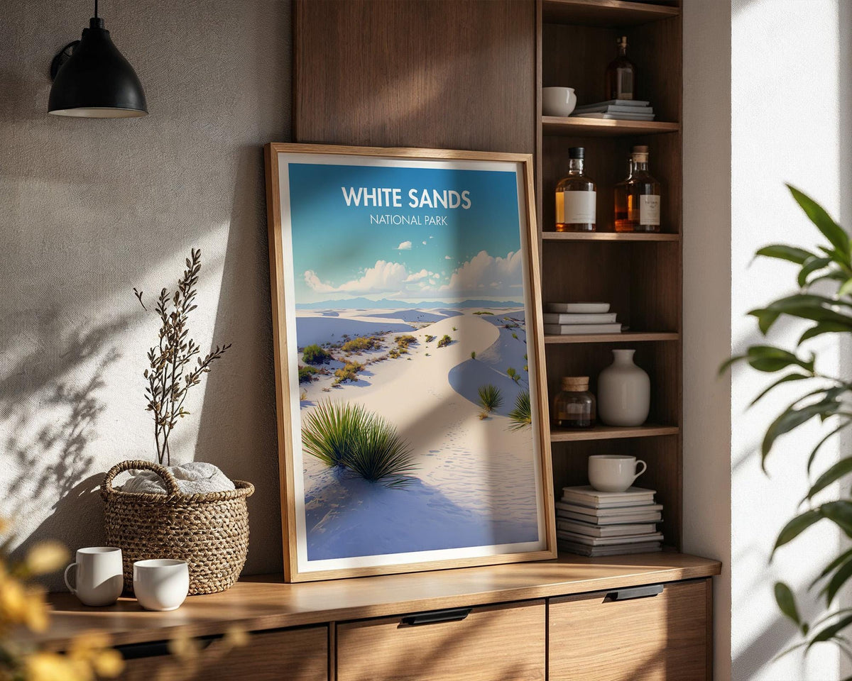 White Sands National Park Poster - WanderWall