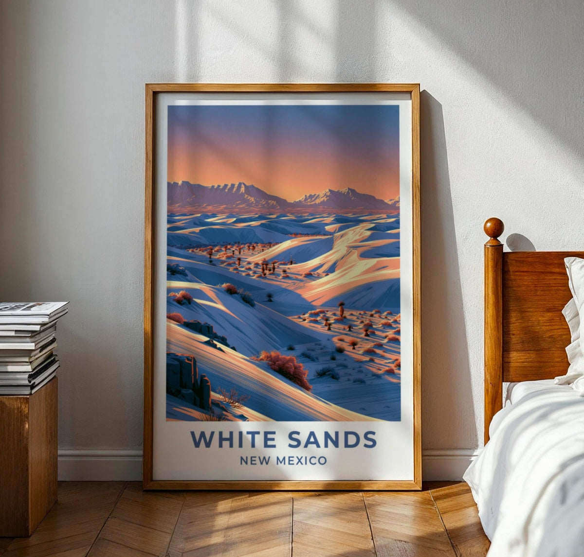 White Sands New Mexico Travel Poster - WanderWall