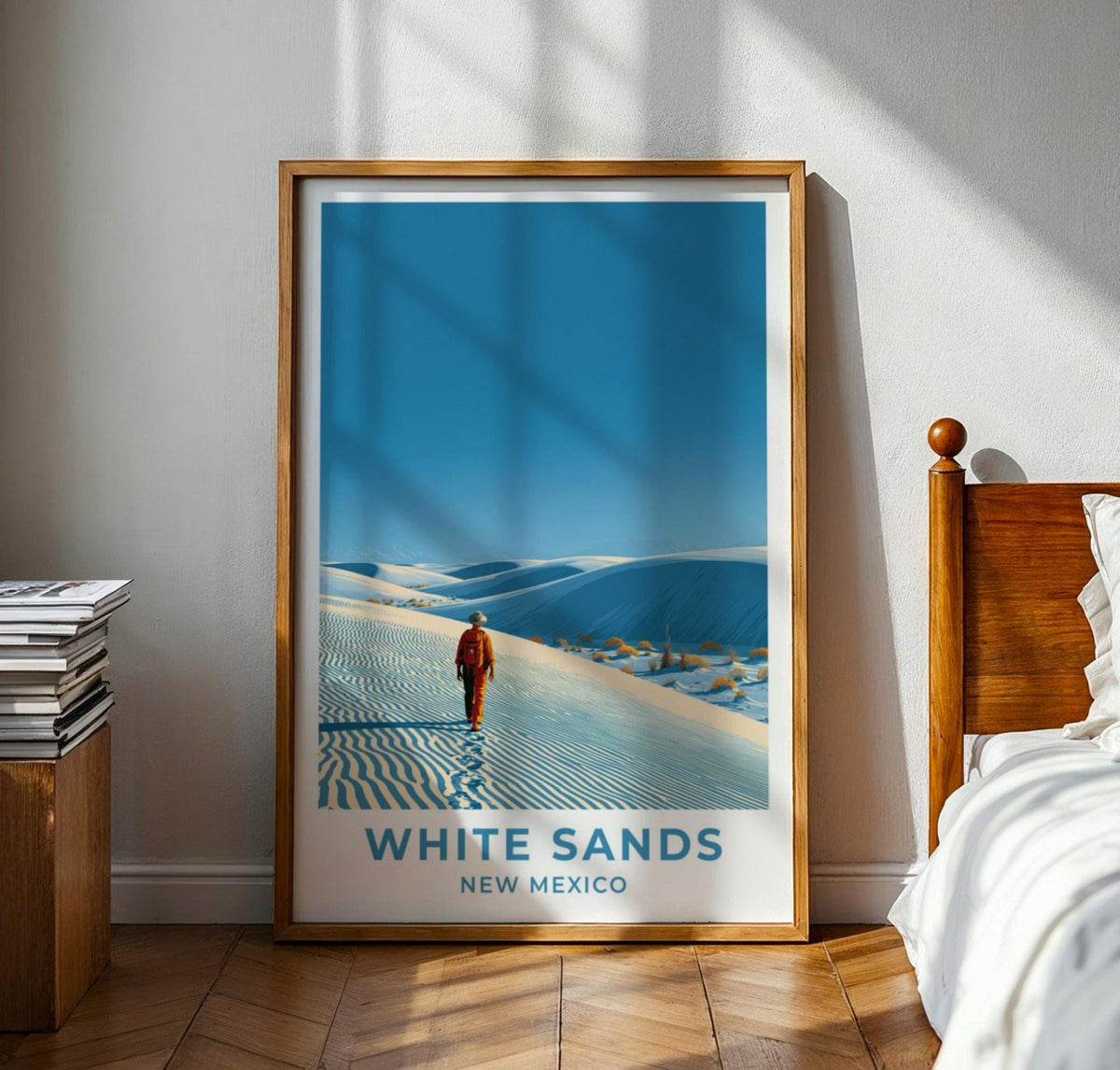 White Sands New Mexico Travel Poster - WanderWall