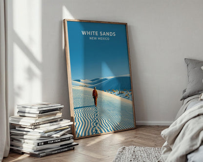 White Sands New Mexico Travel Poster - WanderWall