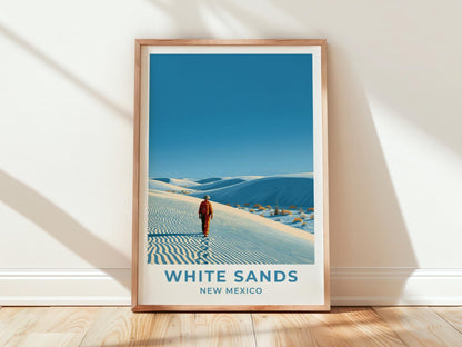 White Sands New Mexico Travel Poster - WanderWall