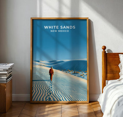 White Sands New Mexico Travel Poster - WanderWall