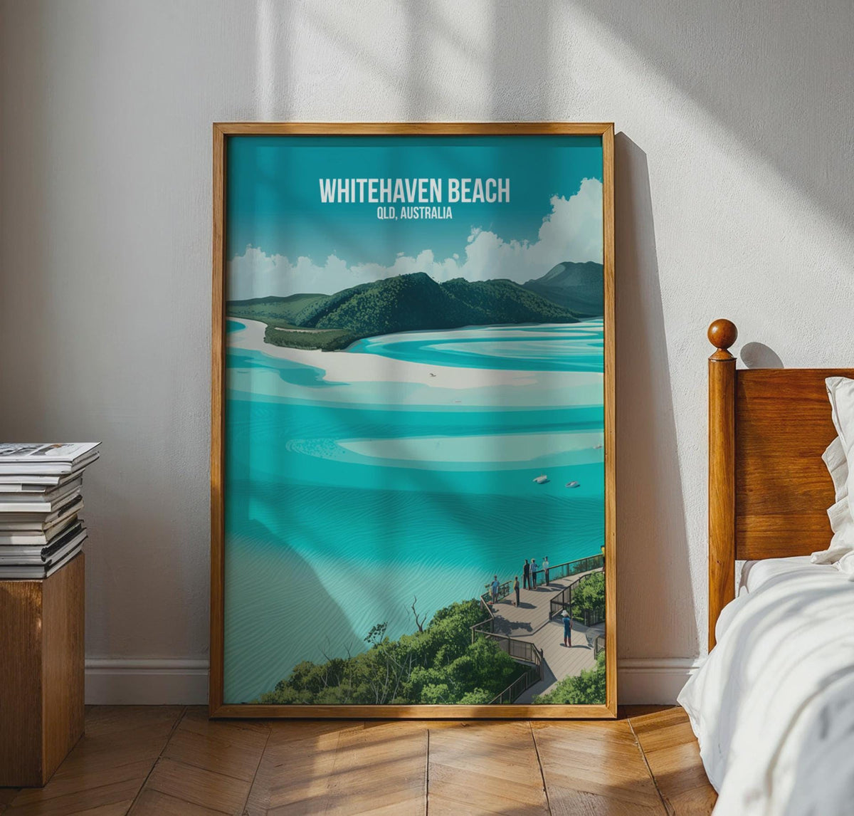 Whitehaven Beach Landscape Print QLD Australia Wall Art - WanderWall