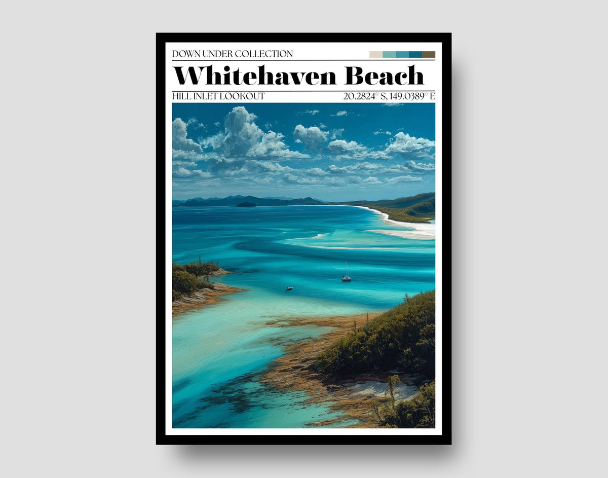Whitehaven Beach Poster - WanderWall