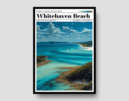 Whitehaven Beach Poster - WanderWall