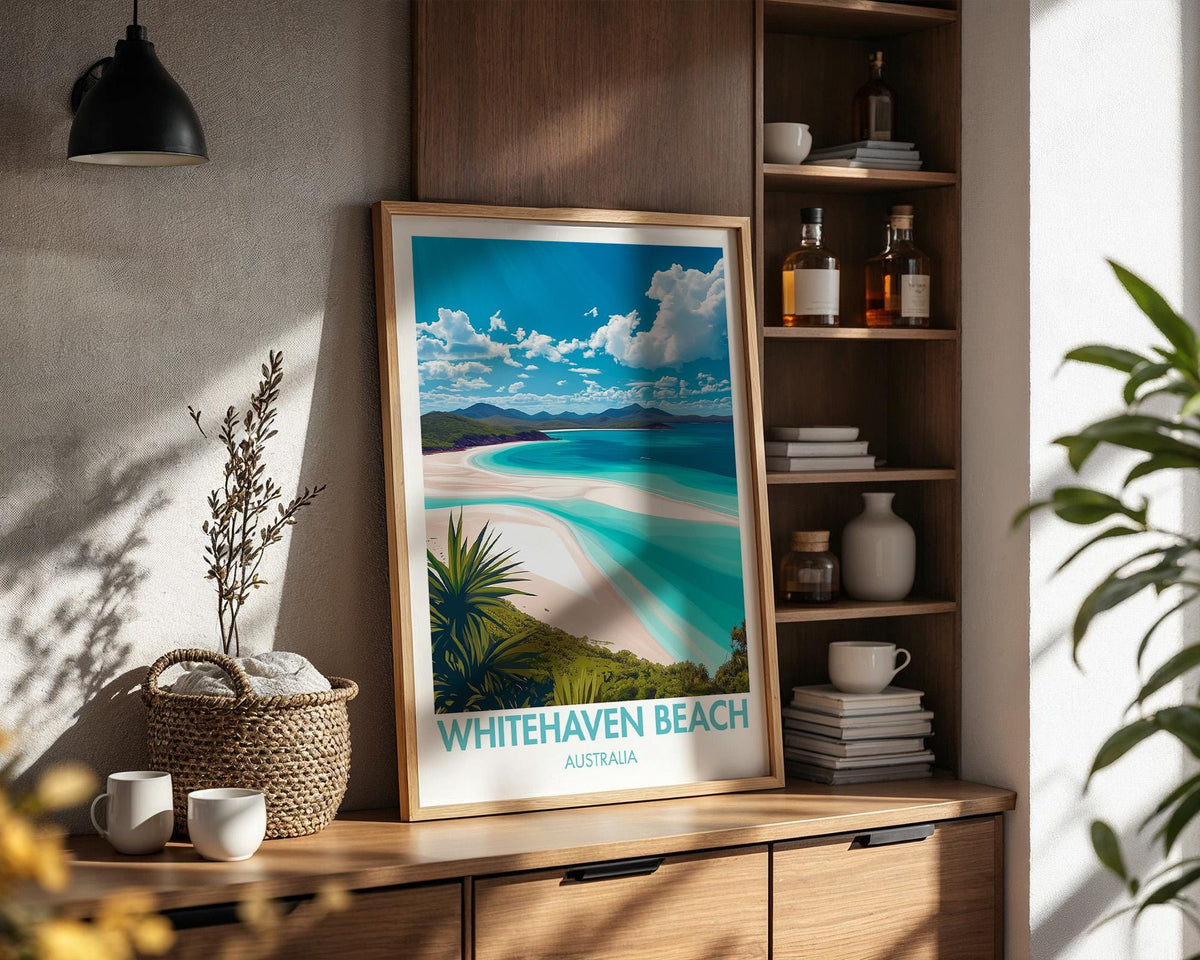 Whitehaven Beach Poster - WanderWall