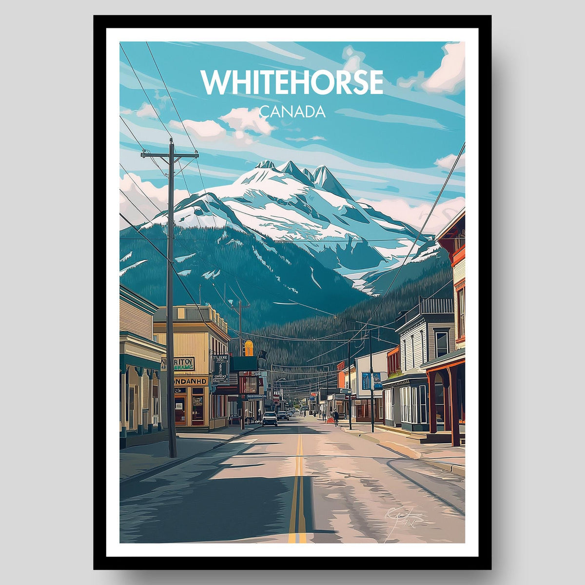Whitehorse Poster - WanderWall