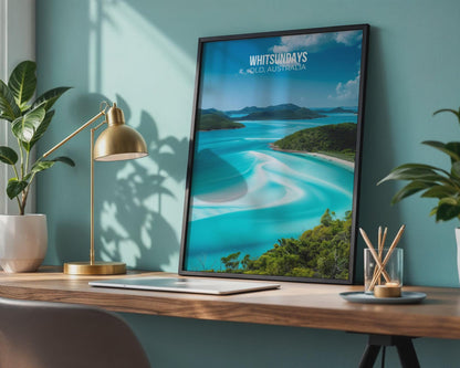 Whitsundays Australia Travel Poster Beach Wall Art - WanderWall