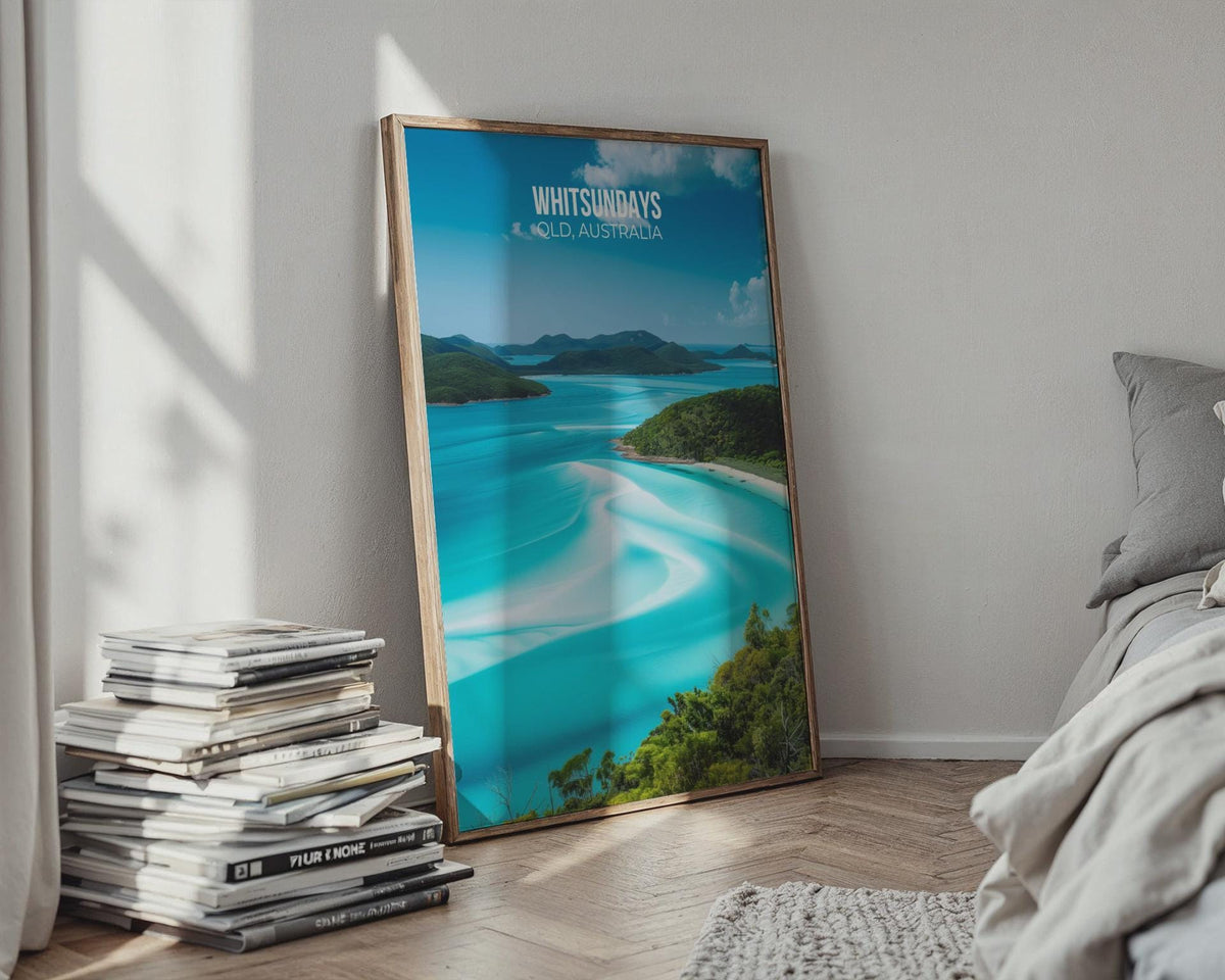 Whitsundays Australia Travel Poster Beach Wall Art - WanderWall