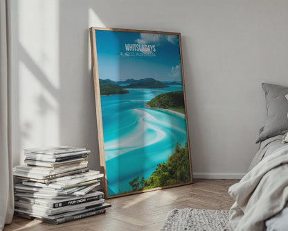 Whitsundays Australia Travel Poster Beach Wall Art - WanderWall