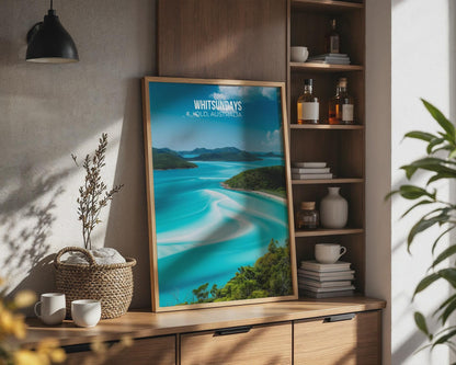 Whitsundays Australia Travel Poster Beach Wall Art - WanderWall