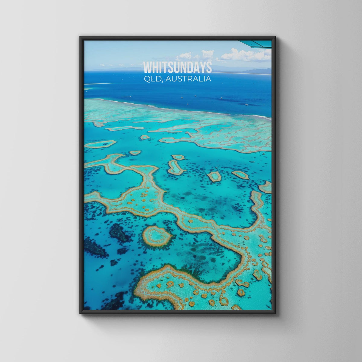 Whitsundays QLD Australia Aerial Print Wall Art - WanderWall