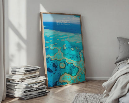 Whitsundays QLD Australia Aerial Print Wall Art - WanderWall