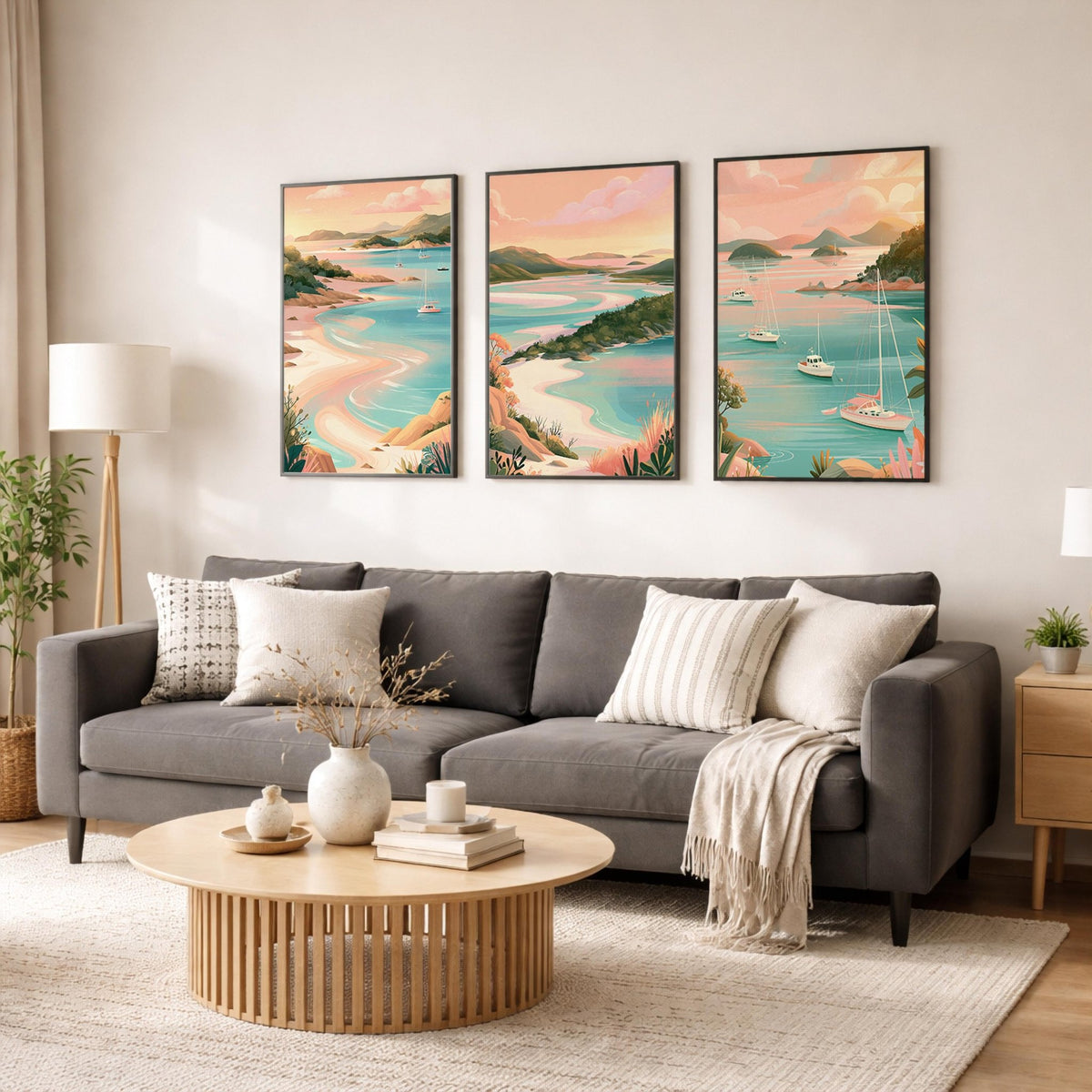 Whitsundays Set of 3 Posters | Whitsundays Gallery Wall Art - WanderWall