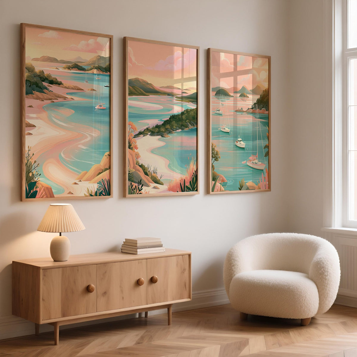 Whitsundays Set of 3 Posters | Whitsundays Gallery Wall Art - WanderWall