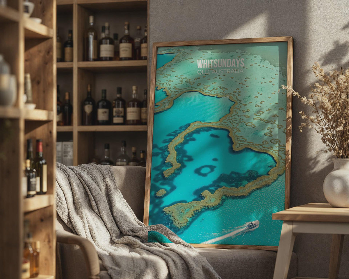 Whitsundays Wall Art QLD Australia Travel Print - WanderWall