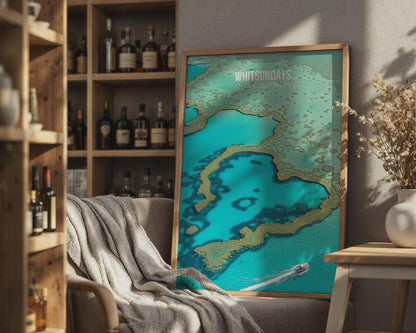 Whitsundays Wall Art QLD Australia Travel Print - WanderWall