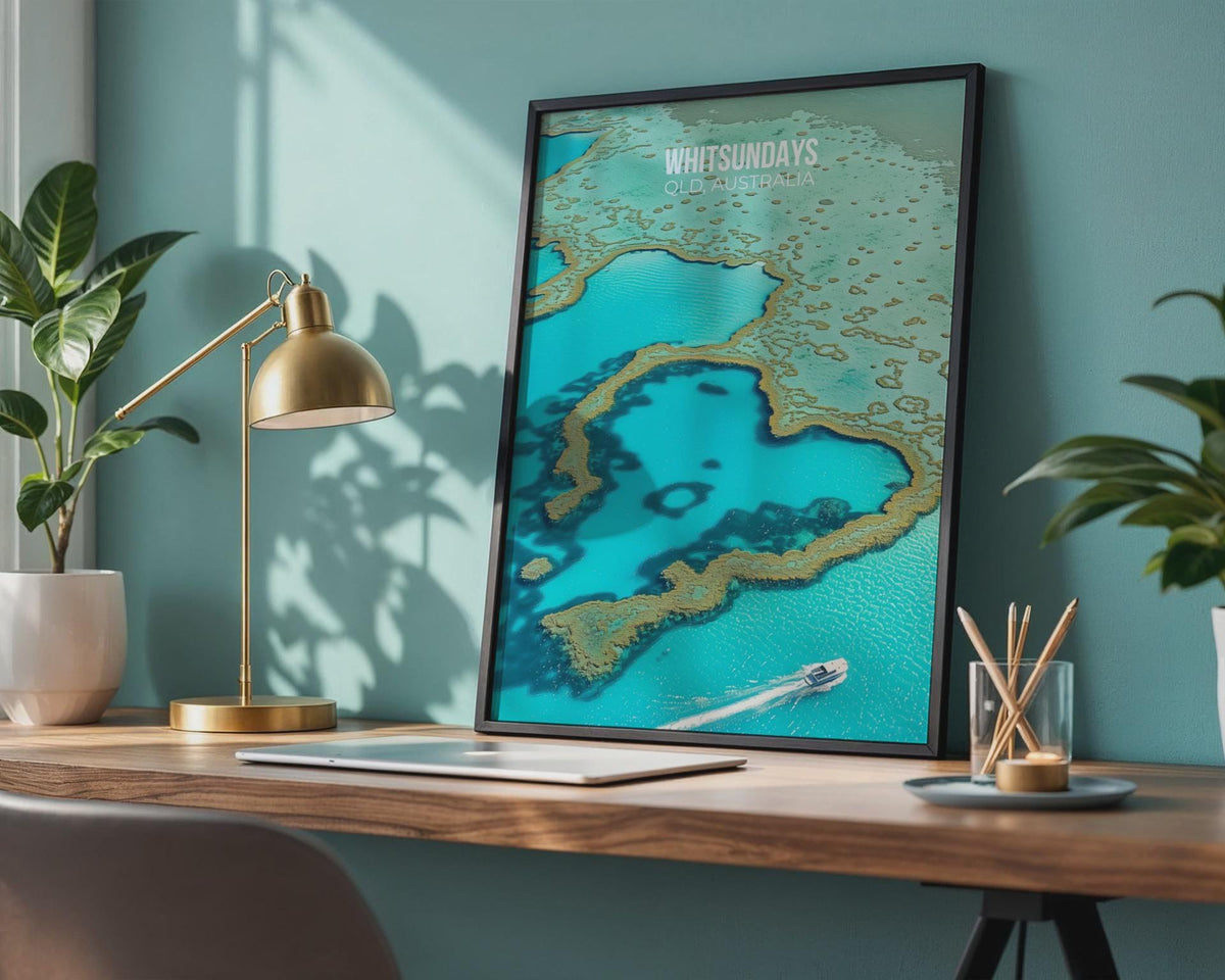 Whitsundays Wall Art QLD Australia Travel Print - WanderWall