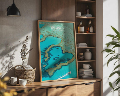 Whitsundays Wall Art QLD Australia Travel Print - WanderWall